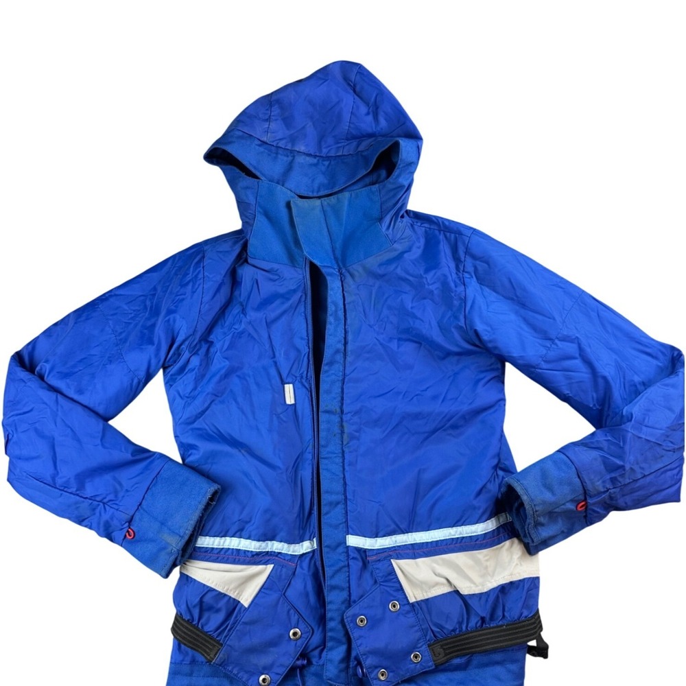 Burton Jet Set Dry Ride Jacket Women S Blue Striped Snowboard Waterproof‎